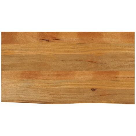 Table Top Live Edge 120x60x2.5 cm Solid Wood Mango vidaXL