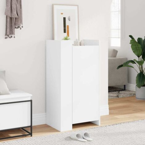 Shoe Cabinet White 52x37.5x100 cm Engineered Wood vidaXL (1/5)