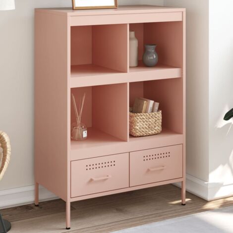 Highboard Pink 68x39x101.5 cm Steel vidaXL (1/5)