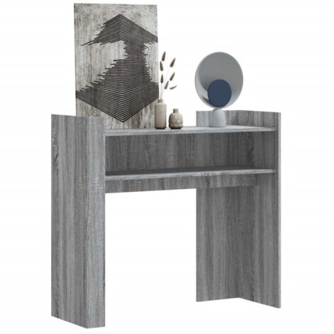 Console Table Grey Sonoma 100x35x90 cm Engineered Wood vidaXL
