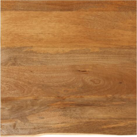 Table Top Live Edge 60x60x3.8 cm Solid Wood Mango vidaXL