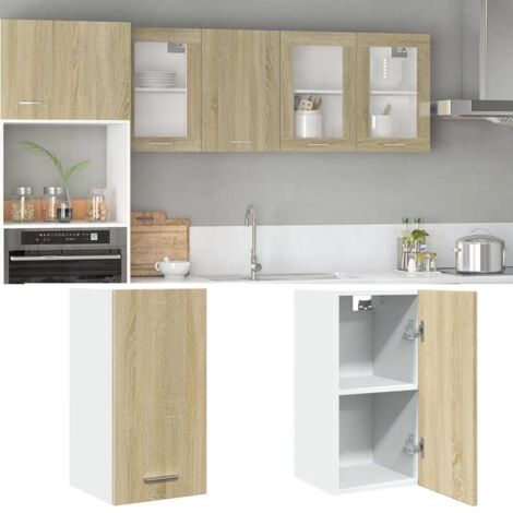 Hanging Cabinet Lyon Sonoma Oak 29.5x31x60 cm Engineered Wood vidaXL