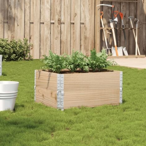 Garden Planter 80x60 cm Solid Wood Pine vidaXL