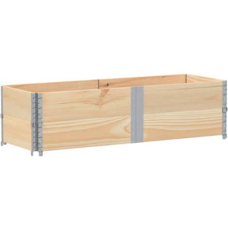 Pallet Collars 2 pcs 150x50 cm Solid Wood Pine vidaXL
