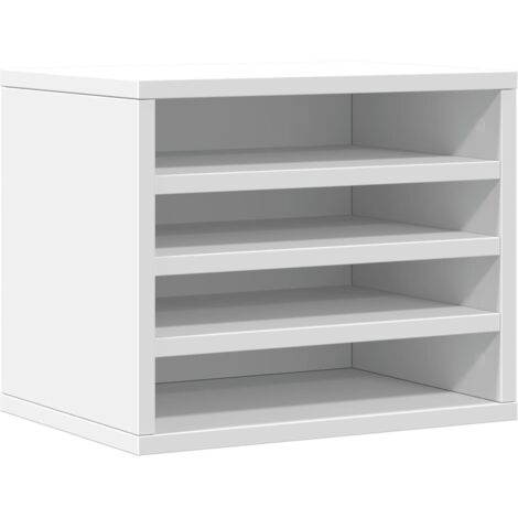 Desk Organiser White 36x26x29.5 cm Engineered wood vidaXL