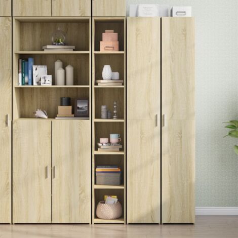 Highboard Sonoma Oak 30x41x185 cm Engineered Wood vidaXL