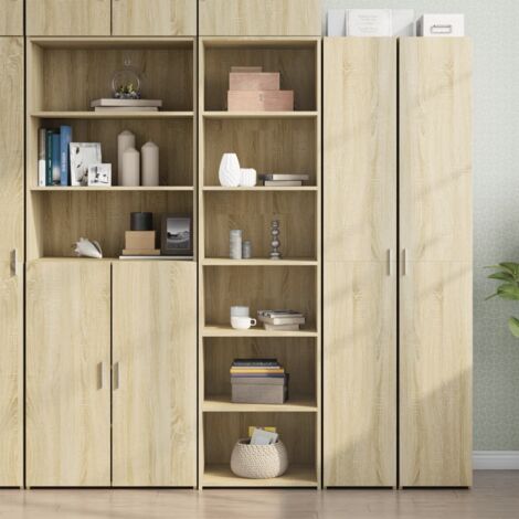Highboard Sonoma Oak 50x41x185 cm Engineered Wood vidaXL