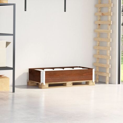 vidaXL Pallet Collar Brown 100x50 cm Solid Wood Pine