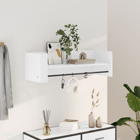 Wall Shelf White 100x35x30.5 cm Engineered Wood vidaXL