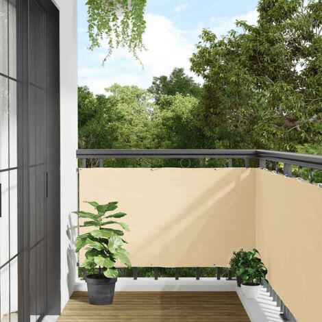 Balcony Privacy Screen Cream 800x120 cm PVC vidaXL