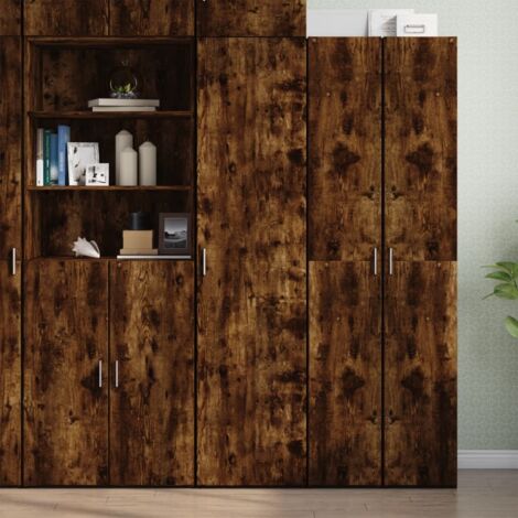 Highboard Smoked Oak 45x42.5x185 cm Engineered Wood vidaXL (1/5)