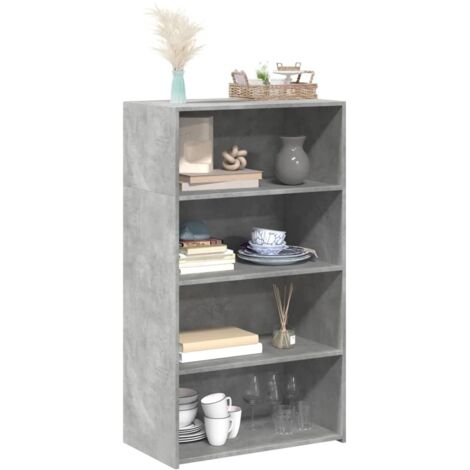 Highboard Concrete Grey 70x41x124 cm Engineered Wood vidaXL (1/5)