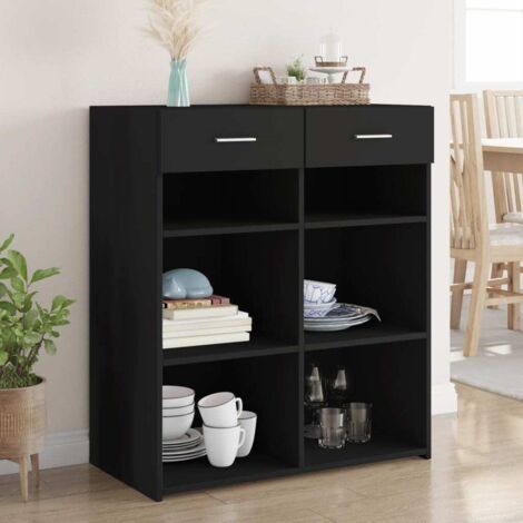 Sideboard Black 80x42.5x93 cm Engineered Wood vidaXL (1/5)