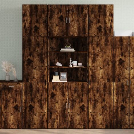 Highboard Smoked Oak 80x42.5x249 cm Engineered Wood vidaXL