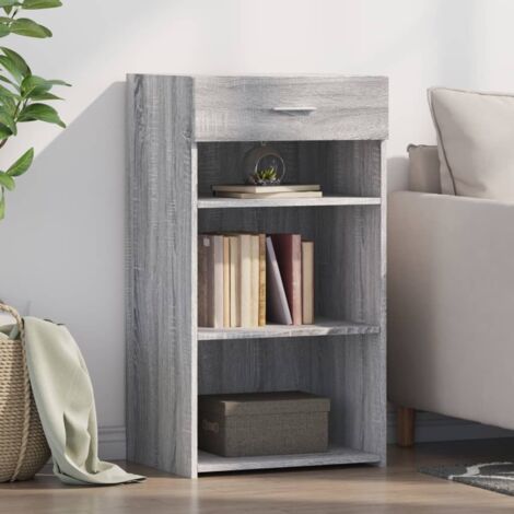 Sideboard Grey Sonoma 50x42.5x93 cm Engineered Wood vidaXL (1/5)