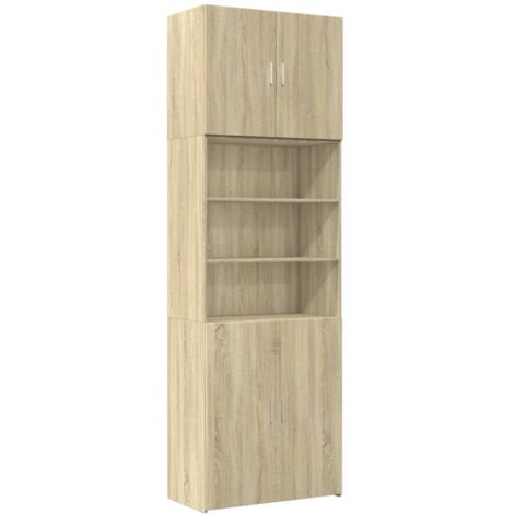 Highboard Sonoma Oak 80x42.5x249 cm Engineered Wood vidaXL