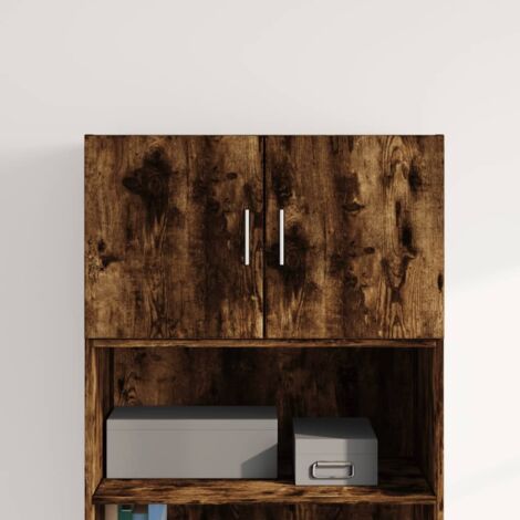 Wall Cabinet Smoked Oak 70x42.5x40 cm Engineered Wood vidaXL