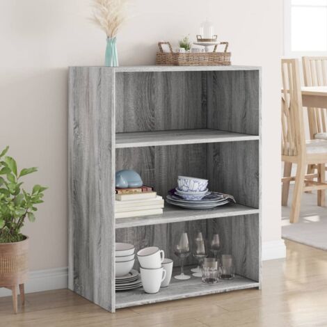 Sideboard Grey Sonoma 70x41x93 cm Engineered Wood vidaXL