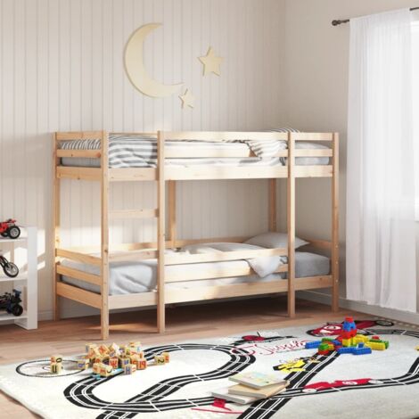 Bunk Bed without Mattress 90x190 cm Single Solid Wood Pine vidaXL
