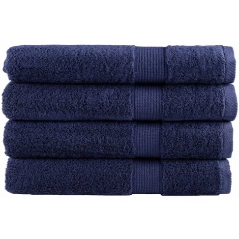 Premium Towels SOLUND 4pcs Navy Blue 100x200cm 600gsm vidaXL (1/5)