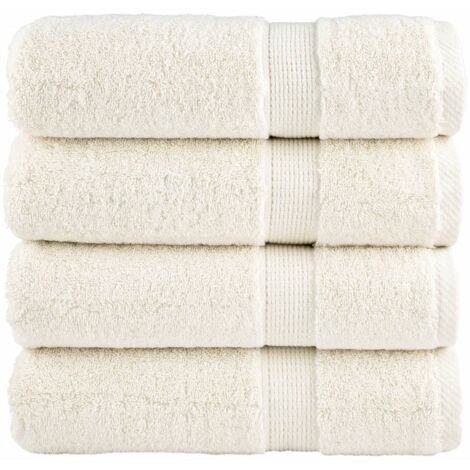 Premium Hand Towels SOLUND 4 pcs Cream 50x100 cm 600 gsm vidaXL