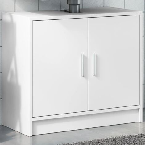 Sink Cabinet White 63x29x55 cm Engineered Wood vidaXL (1/5)