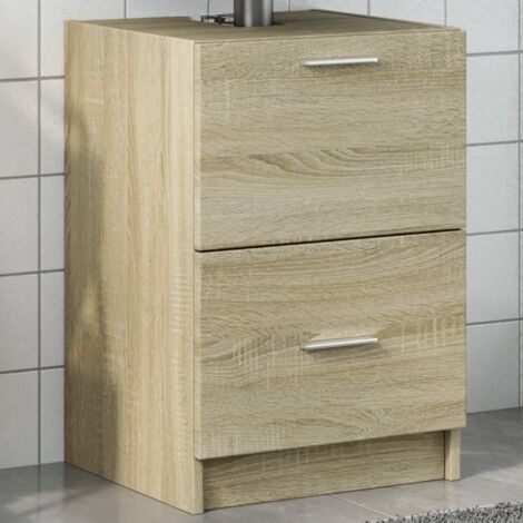 Sink Cabinet Sonoma Oak 40x37x59 cm Engineered Wood vidaXL