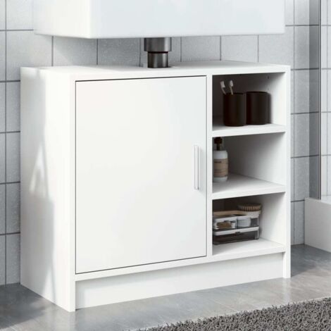 Sink Cabinet White 63x29x55 cm Engineered Wood vidaXL