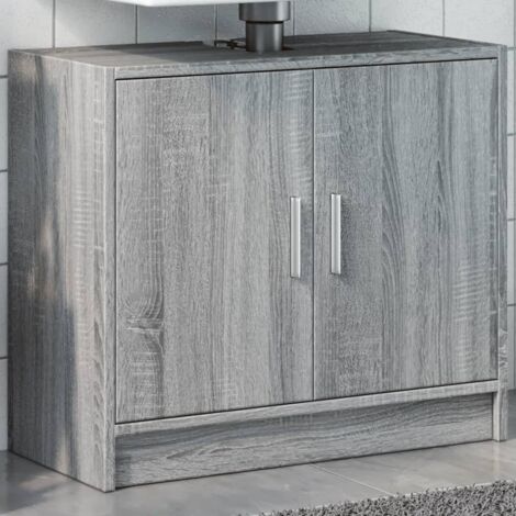 Sink Cabinet Grey Sonoma 63x29x55 cm Engineered Wood vidaXL (1/5)