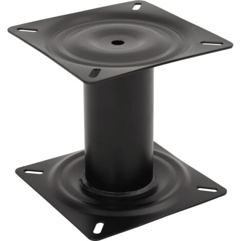 Boat Seat Pedestal Black 18 cm Steel vidaXL