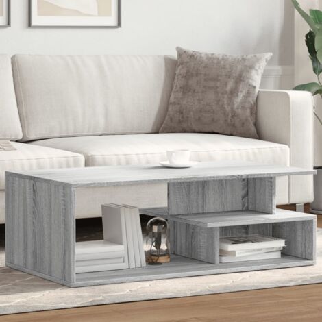 Coffee Table Grey Sonoma 102x55x35 cm Engineered Wood vidaXL (1/5)