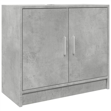 Sink Cabinet Concrete Grey 63x29x55 cm Engineered Wood vidaXL