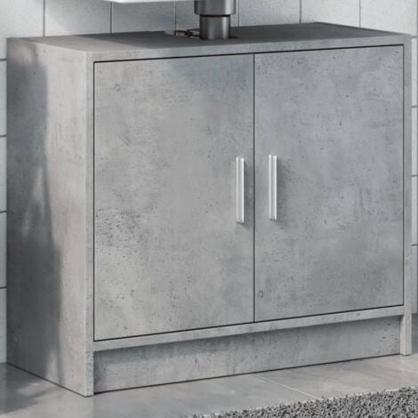 Sink Cabinet Concrete Grey 63x29x55 cm Engineered Wood vidaXL