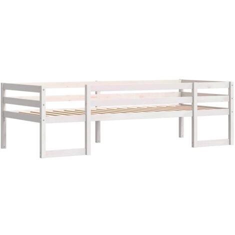 Kids' Bed Frame without Mattress White 90x190 cm Single Solid Wood Pine vidaXL