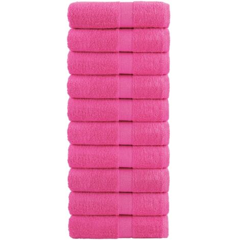 Premium Guest Towels SOLUND 10 pcs Pink 30x50 cm 600 gsm vidaXL