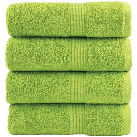 Premium Wash Towels SOLUND 4 pcs Apple Green 30x30 cm 600 gsm vidaXL