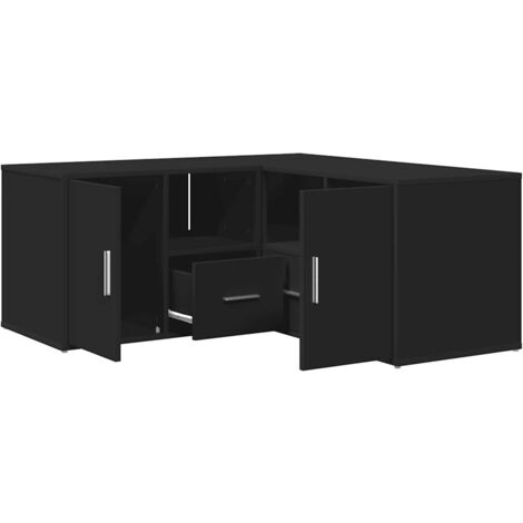 Corner Cabinet Black 160x40x45 cm Engineered Wood vidaXL (1/5)