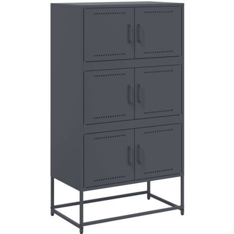 Sideboard Anthracite 68.5x38.5x123.5 cm Steel vidaXL (1/5)