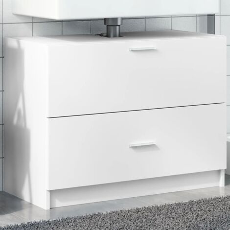 Sink Cabinet White 78x37x59 cm Engineered Wood vidaXL