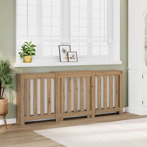 Radiator Cover Artisian Oak 205x21.5x83.5 cm Engineered Wood vidaXL