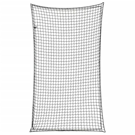 Trailer Net with Elastic Rope Black 6x3.5 m PP vidaXL