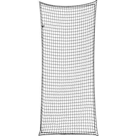 Trailer Net with Elastic Rope Black 8x3.5 m PP vidaXL