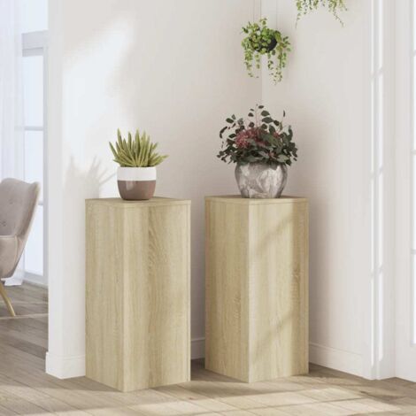 Plant Stands 2 pcs Sonoma Oak 30x30x70 cm Engineered wood vidaXL