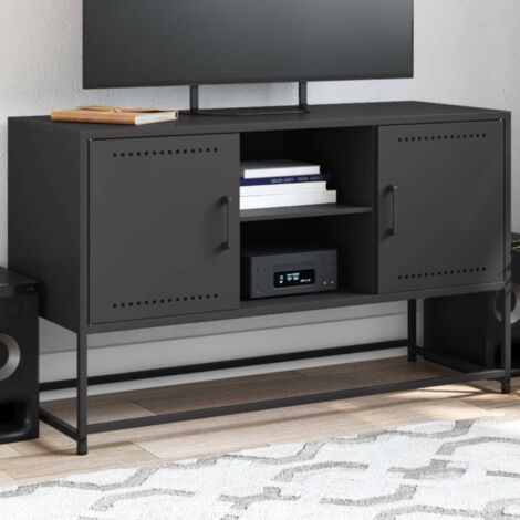 TV Cabinet Black 100.5x39x60.5 cm Steel vidaXL (1/5)