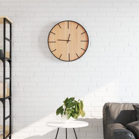 Wall Clock Brown Ø39 cm Iron and Engineered Wood vidaXL (1/5)
