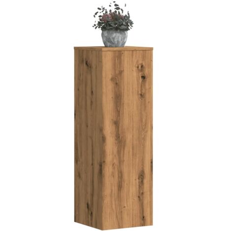 Plant Stands 2 pcs Artisian Oak 33x33x100 cm Engineered Wood vidaXL