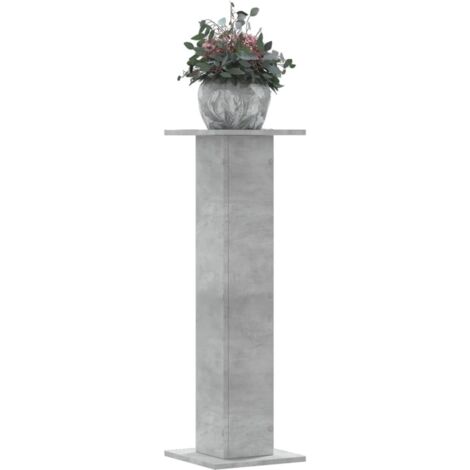 Plant Stands 2 pcs Concrete Grey 30x30x95 cm Engineered Wood vidaXL