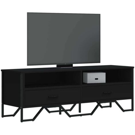TV Cabinet Black 122x34x41 cm Engineered Wood vidaXL (1/5)