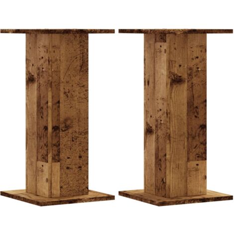 Plant Stands 2 pcs Old Wood 30x30x60 cm Engineered Wood vidaXL