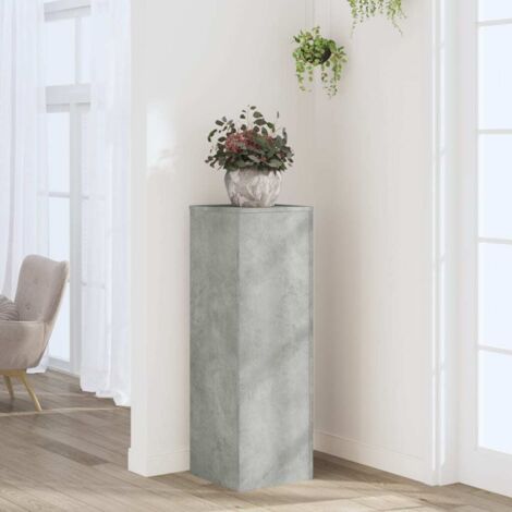 Plant Stand Concrete Grey 33x33x100 cm Engineered Wood vidaXL